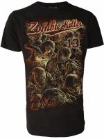 Darkside Herren T-Shirt Zombie Killer Blood Splatter...