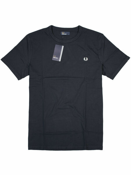 Fred Perry Herren Ringer T-Shirt M3519 Klassik Kurzarm Farbauswahl S M L XL XXL S Navy 7512