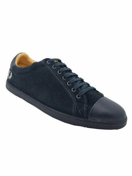 Fred Perry Herren Schuh Turnschuh Sneaker B7041 768 Hopkirk Suede Navy 5793