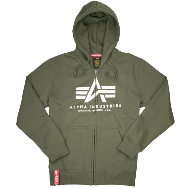 Alpha Industries Herren Basic Zip Hoody 178325 Kapuzenjacke  Dark Olive 6412 M