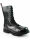 Alpha Rangers 10-loch Boot Festival Army Gothic Leder Springerstiefel Stahlkappe Schwarz 5011 EU 39