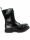 Alpha Rangers 10-loch Boot Festival Army Gothic Leder Springerstiefel Stahlkappe Schwarz 5011 EU 39