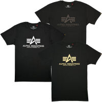 Alpha Industries Herren T-Shirt Basic T Carbon 100501CB