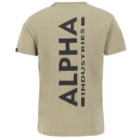Alpha Industries Herren T-Shirt Backprint T Farbauswahl Gr S M L XL XXL XXXL Olive / Black 5141 S