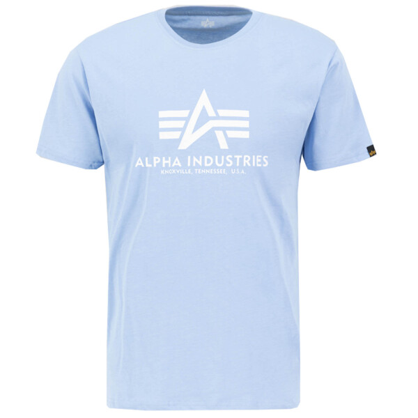 Alpha Industries Herren T-Shirt Basic T Oberteil 100501 S M L XL XXL XXXL XXXXL XXXXXL Light Blue 5143 XXXL