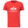 Alpha Industries Herren T-Shirt Basic T Oberteil 100501 S M L XL XXL XXXL XXXXL XXXXXL Speed Red / White 5142 L