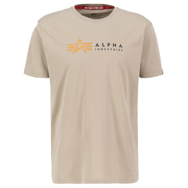 Alpha Industries Herren T-Shirt Label T Farbauswahl Gr. S M L XL XXL XXXL Vintage Sand 5146 XXL