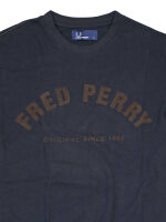 Fred Perry Herren T-Shirt Dunkelblau Braun M1270 238 5212