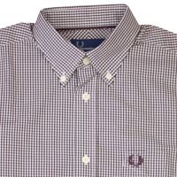 Fred Perry Herren Langarmhemd Hemd Button Down Kragen M4387 799 5253 S