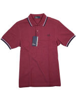 Fred Perry Herren Polo Shirt Burgundy M1200 106 Piquee...