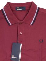 Fred Perry Herren Polo Shirt Burgundy M1200 106 Piquee...