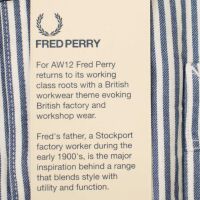 Fred Perry Herren Langarm Hemd M1344 560 Stockport Work Shirt 5410