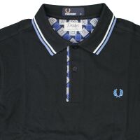 Fred Perry Herren Polo Shirt M4205 102 Schwarz Drakes...