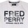 Fred Perry Herren T-Shirt M1215 100 Weiß Tartan Logo Kurzarm 5555