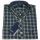 Fred Perry Herren Button Down Kurzarmhemd M1346 143 Navy Grün 6137