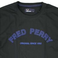 Fred Perry Herren T-Shirt M5355 102 Schwarz 5732