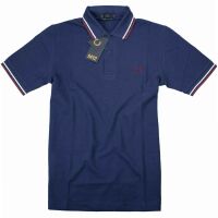 Fred Perry Herren Polo Shirt M12 C14 Navy Made In England...