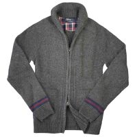 Fred Perry Herren Strickweste K1334 829 Grau Zip Cardigan...