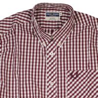 Fred Perry Herren Button Down Kurzarmhemd M6177 924...