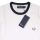 Fred Perry Herren T-Shirt Snow White M1530 129 Ringer Shirt 7203