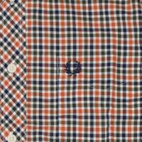 Fred Perry Herren Button Down Langarmhemd M8300 356 Tartan Kariert 6124