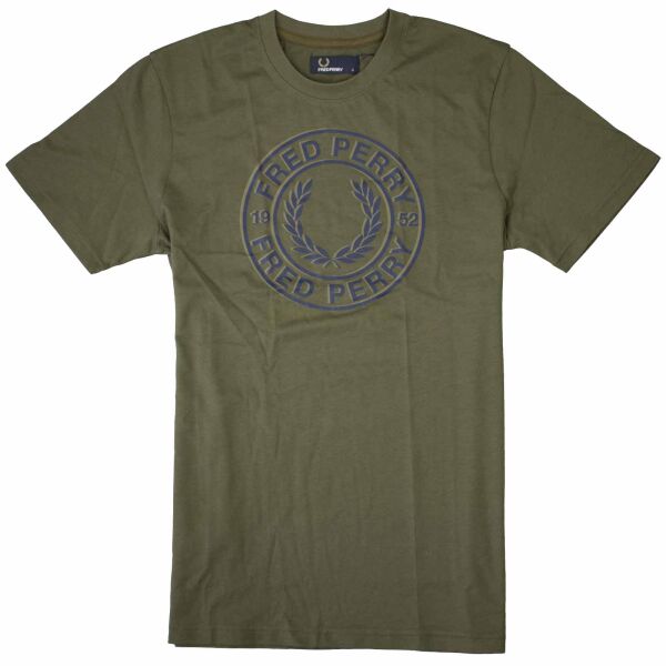 Fred Perry Herren T-Shirt M2210 128 Oliv Grün 6161