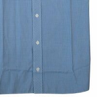 Fred Perry Herren Button Down Kurzarm Hemd M5257 547 Blau Weiß kariert 7062