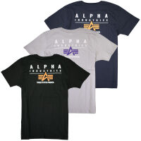 Alpha Industries Herren T-Shirt Puff Print Logo BP T...