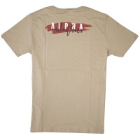 Alpha Industries Herren T-Shirt Signature Puff Print BP T 148523 Farbauswahl Vintage Sand 8015 L