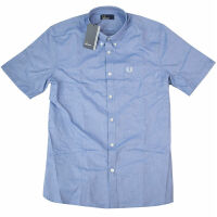 Fred Perry Herren Button Down Kurzarmhemd M3531 111 Mid...