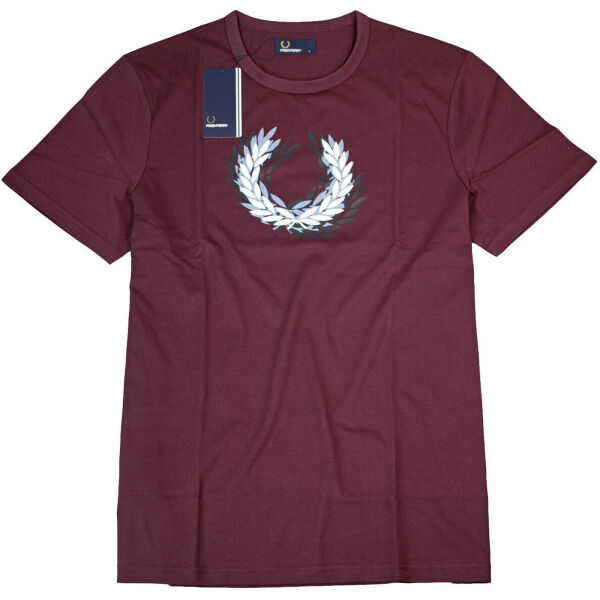 Fred Perry Herren T-Shirt M3602 799 Mahogany Distorted 7365