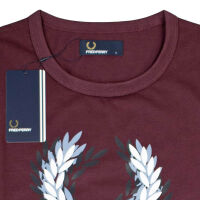 Fred Perry Herren T-Shirt M3602 799 Mahogany Distorted 7365