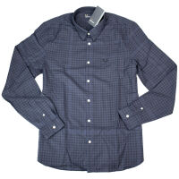 Fred Perry Herren Button Down Langarmhemd M4514 738 Blau...