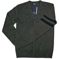 Fred Perry Herren Strickweste K2518 948 Tipped Sleeve Cardigan 7444