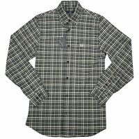 Fred Perry Herren Langarmhemd Button Down Kragen Kariert...