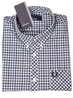 Fred Perry Button Down Langarmhemd Four Color Gingham...