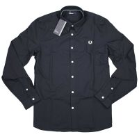 Fred Perry Herren Button Down Langarmhemd M4533 608 Navy...