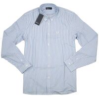 Fred Perry Herren Button Down Langarmhemd Vertical Stripe...