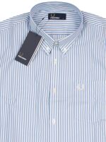 Fred Perry Herren Button Down Langarmhemd Vertical Stripe...