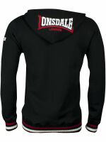 Lonsdale Herren Kapuzenjacke Weste Lancaster Schwarz Tartan 117011 5200