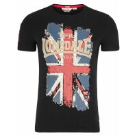 Lonsdale Herren T-Shirt Jakob Slim Fit UK-Flag 111146...