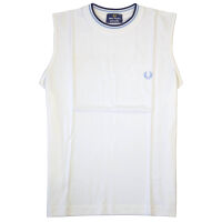 Fred Perry Herren Shirt M3265 300 Ohne Arm Tanktop Piquee...