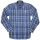 Fred Perry Herren Langarmhemd M7566 44 Check Shirt Tartan Blau Kariert 7533