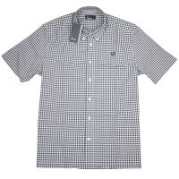 Fred Perry Herren Kurzarmhemd Hemd Button Down Kragen...