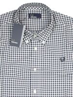 Fred Perry Herren Kurzarmhemd Hemd Button Down Kragen...