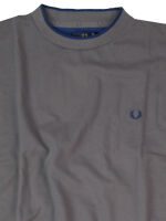 Fred Perry Herren Piquee Shirt T-Shirt Grau Vintage M3220...