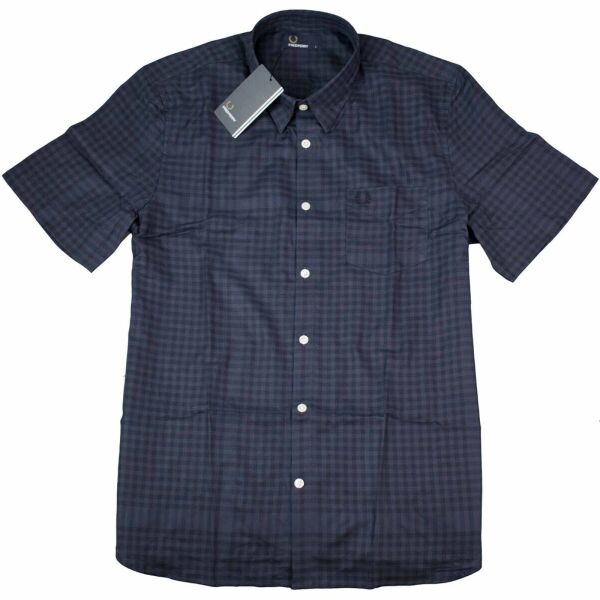 Fred Perry Herren Button Down Kurzarmhemd M4513 738 7387