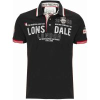 Lonsdale Herren Polo Sellindge114671 1000 Schwarz 6012