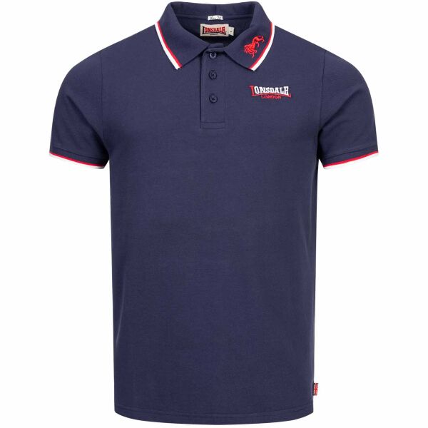 Lonsdale Herren Polo Lion 110629 Slim Fit Navy 6023