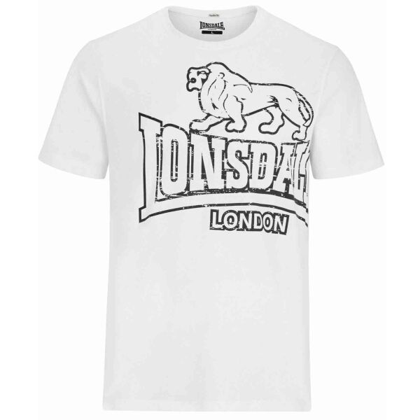 Lonsdale Herren T-Shirt Lion 113674 Weiß 6024